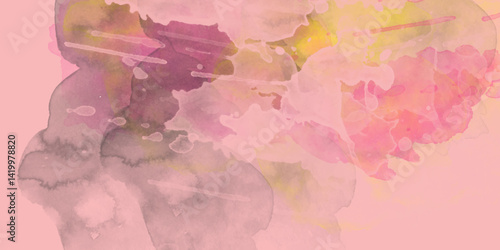 2d illustration. Artistic background image. Abstract painting on canvas, Soft watercolor wallpaper. . Pastel colors dabbed background. watercolor textured colorful gradient background .