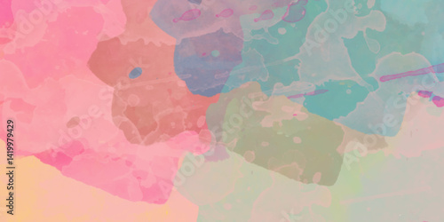 2d illustration. Artistic background image. Abstract painting on canvas, Soft watercolor wallpaper. . Pastel colors dabbed background. watercolor textured colorful gradient background .