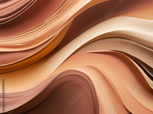 Repetitive Wave Patterns in Neutral Shades