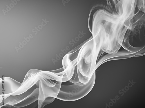 Abstract Smoke Flow in Monochrome