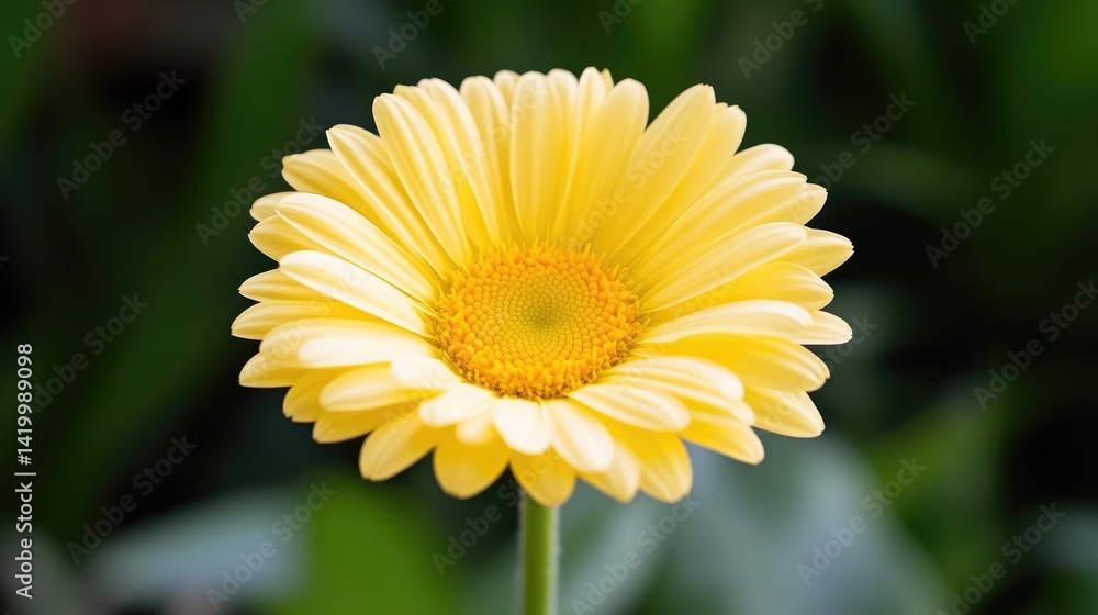 Fototapeta premium Close-up of a vibrant yellow gerbera