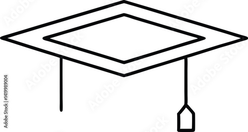 education line art vector icon.