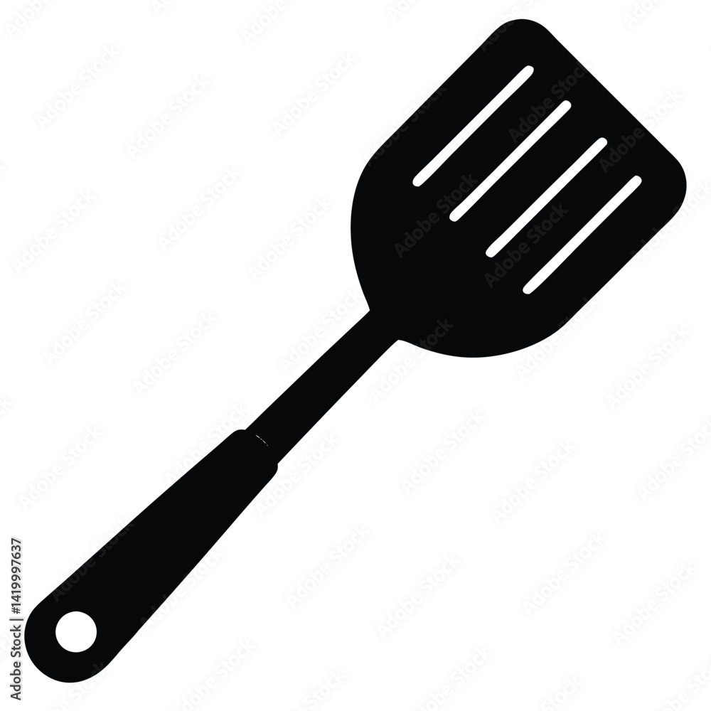 Kitchen Spatula Silhouette Vector – Cooking Tool and Utensil Illustration Set Kitchen Spatula Silhouette Vector – Cooking Tool and Utensil Illustration Set