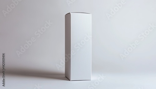 Blank White Rectangular Box  1 