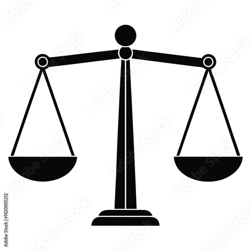 Isolated Black Vector measuring scale WIith White Background