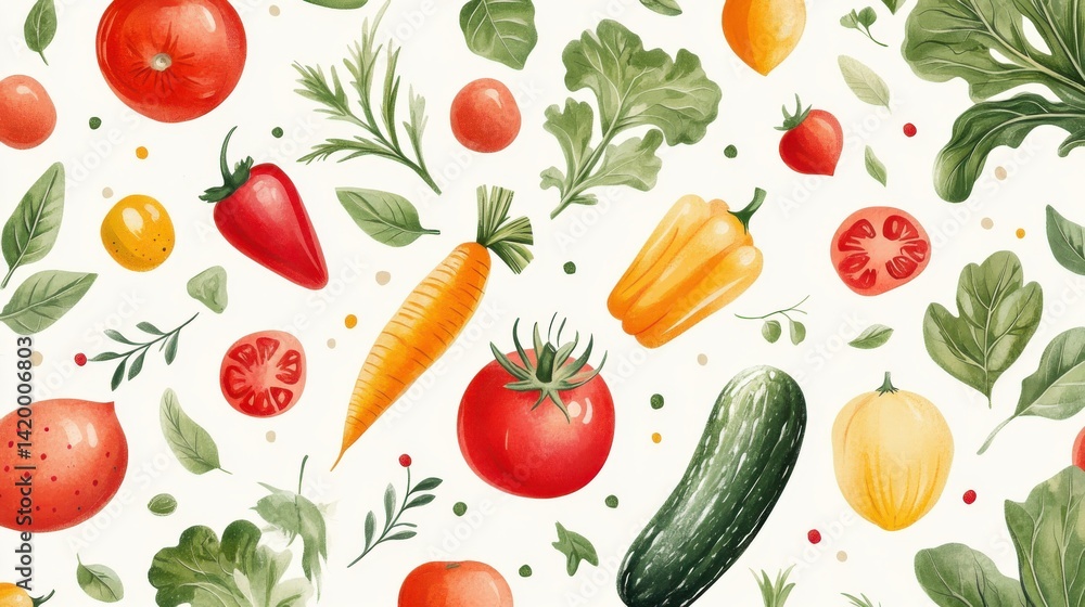 Botanical veggie design Botanical veggie design