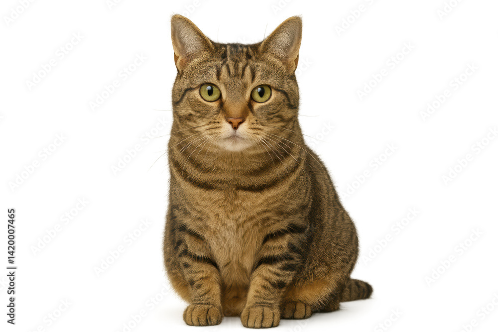 Fototapeta premium Captivating Cat Silhouette Against a Minimalist Background