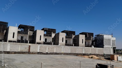 Wallpaper Mural Under Construction House Or Villa's,villa's With Concreate Block Or Bricks.
Exterior View Of 02 Story Under Construction House With Modern Design.
In Complete Villa's, Home Or House full Structure Torontodigital.ca