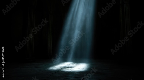 Light rays illuminating dark space