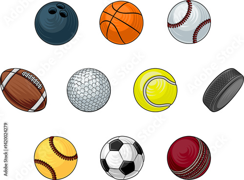 Ball Set of Sport Balls Spo...