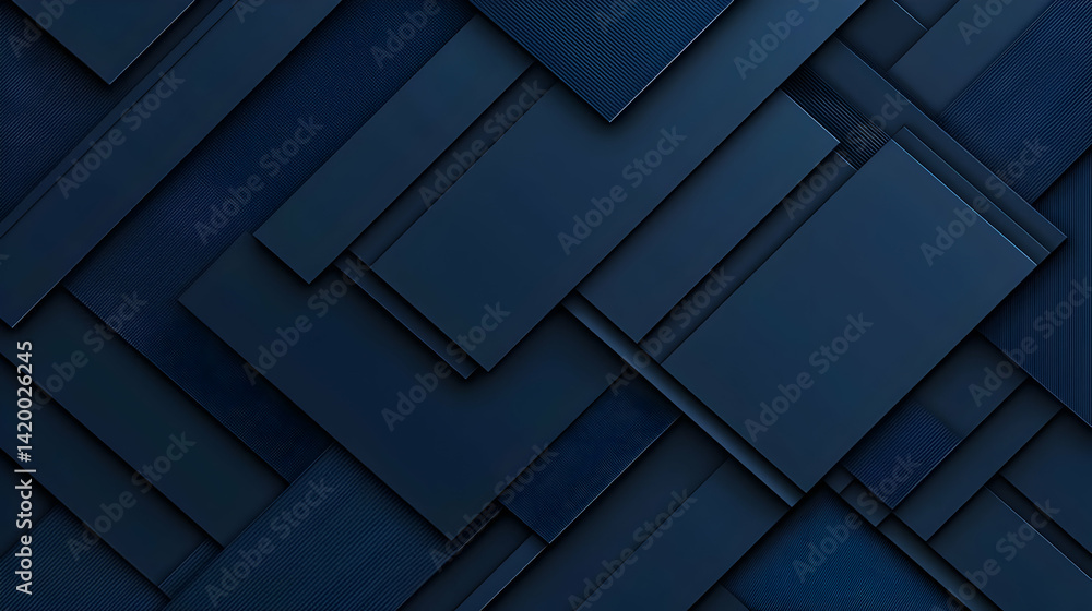 Abstract Dark Blue Geometric Design Background Abstract Dark Blue Geometric Design Background