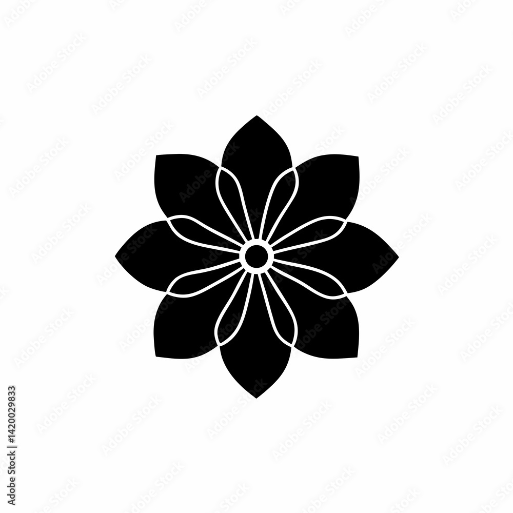 creative details Blooming flower icon Vector Illustration creative details Blooming flower icon Vector Illustration