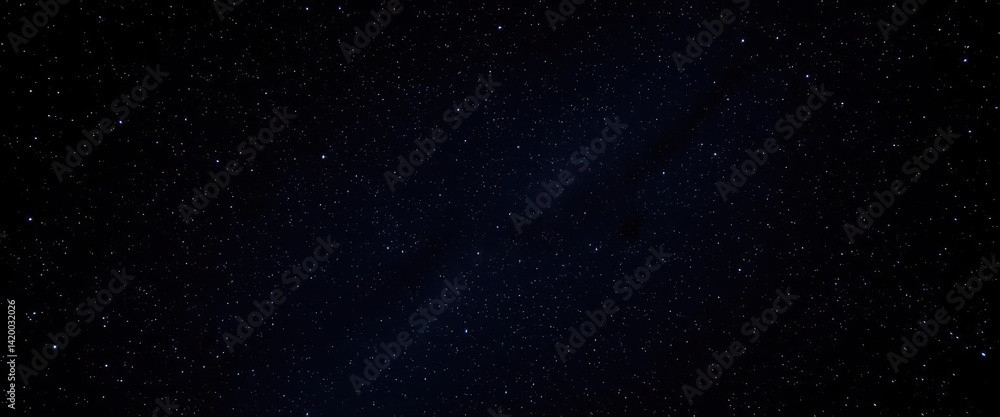 Vast, inky black night sky ablaze with countless sparkling stars, astronomy, shine Vast, inky black night sky ablaze with countless sparkling stars, astronomy, shine