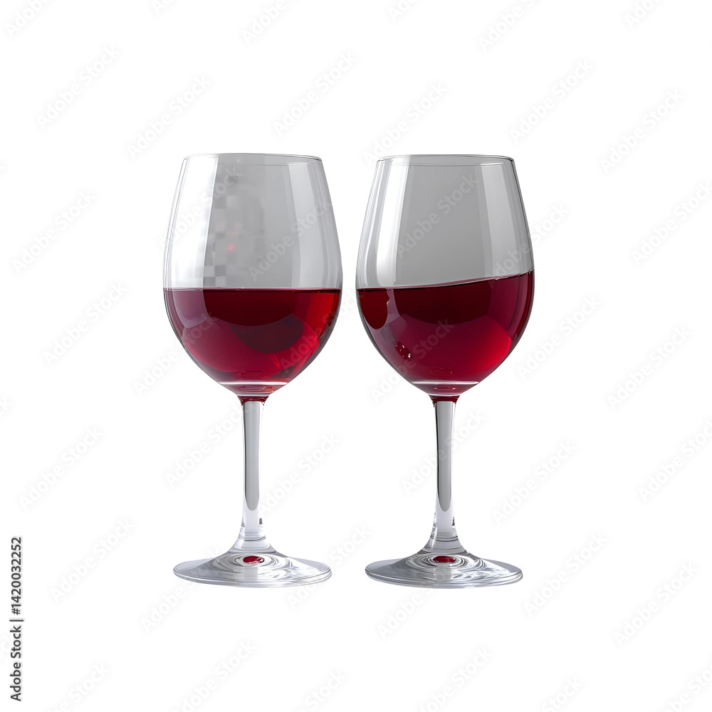 glass of red wine isolated on white background glass of red wine isolated on white background