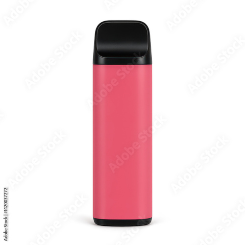 Obraz na płótnie Minimalist Design of a Pink Vape Device with Smooth Cutout Shape w salonie