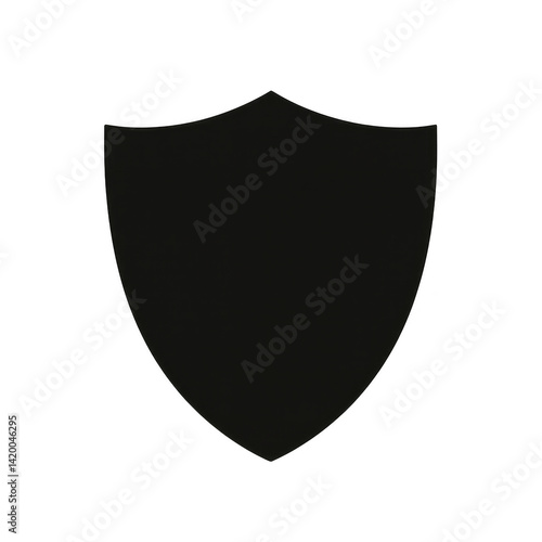 Free Download Minimalist Black Shield Logo Design for Creative Projects - GFXLoad