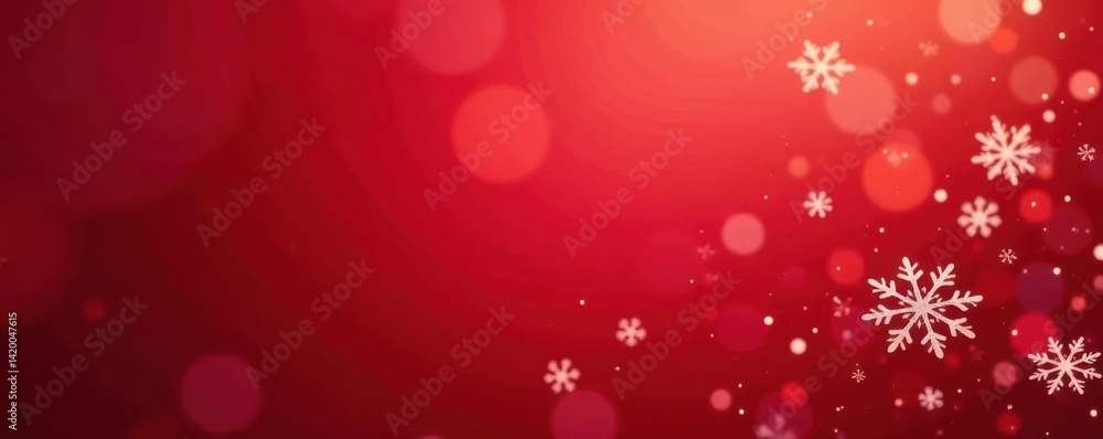 small delicate snowflakes on red gradient background, snowflake patterns, winter wonder, holiday ornaments small delicate snowflakes on red gradient background, snowflake patterns, winter wonder, holiday ornaments