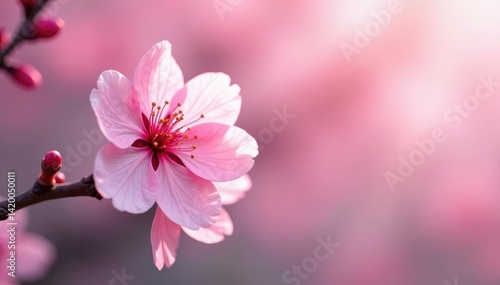 Wallpaper Mural Delicate pink cherry blossoms, full bloom, soft petals , cherry blossom, romantic Torontodigital.ca