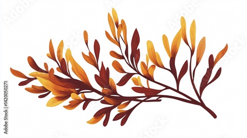 Seaweed Vector Isolated 2D Flat Vector Illustration