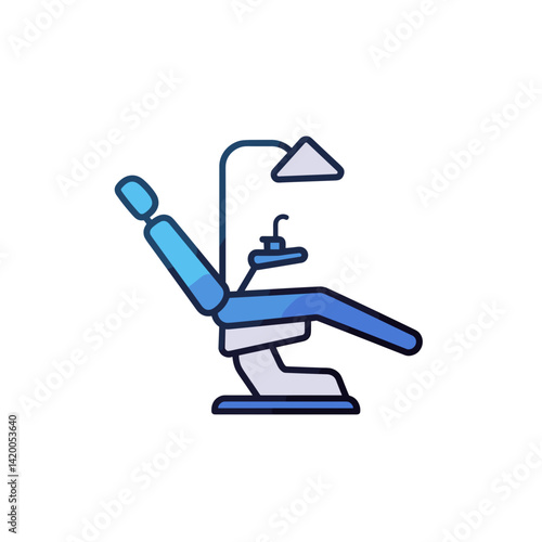 Dental chair in modern design with adjustable features  