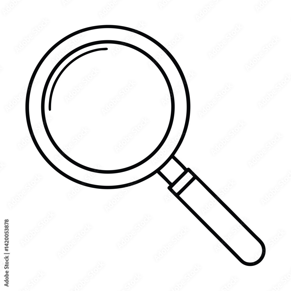 magnifying glass isolated on white magnifying glass isolated on white
