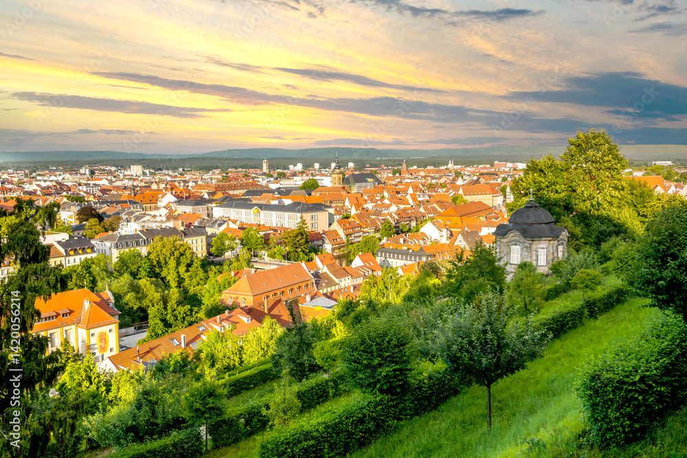 Ausblick über Bamberg, Deutschland