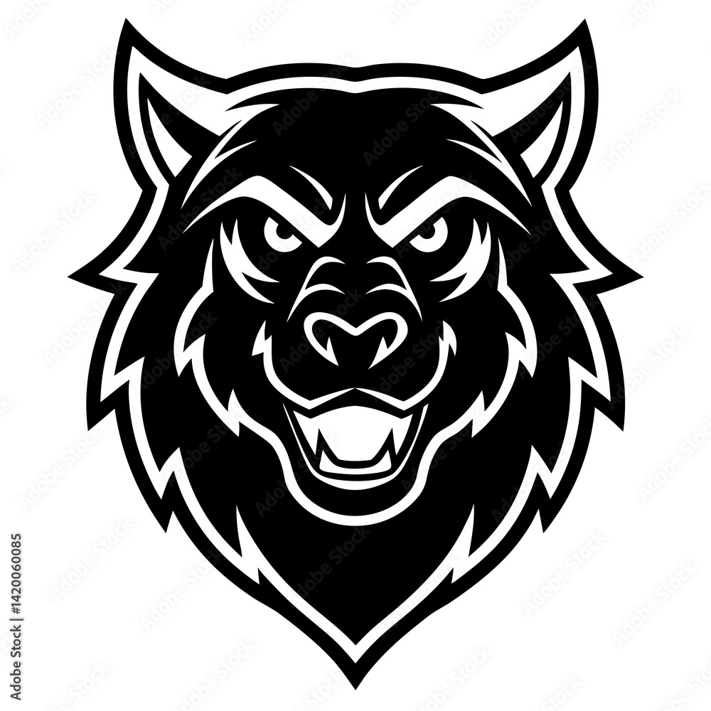 This is a bold and fierce animal tattoo mascot logo—perfect for sports teams, clubs, gaming avatars, or merchandise branding. This is a bold and fierce animal tattoo mascot logo—perfect for sports teams, clubs, gaming avatars, or merchandise branding.