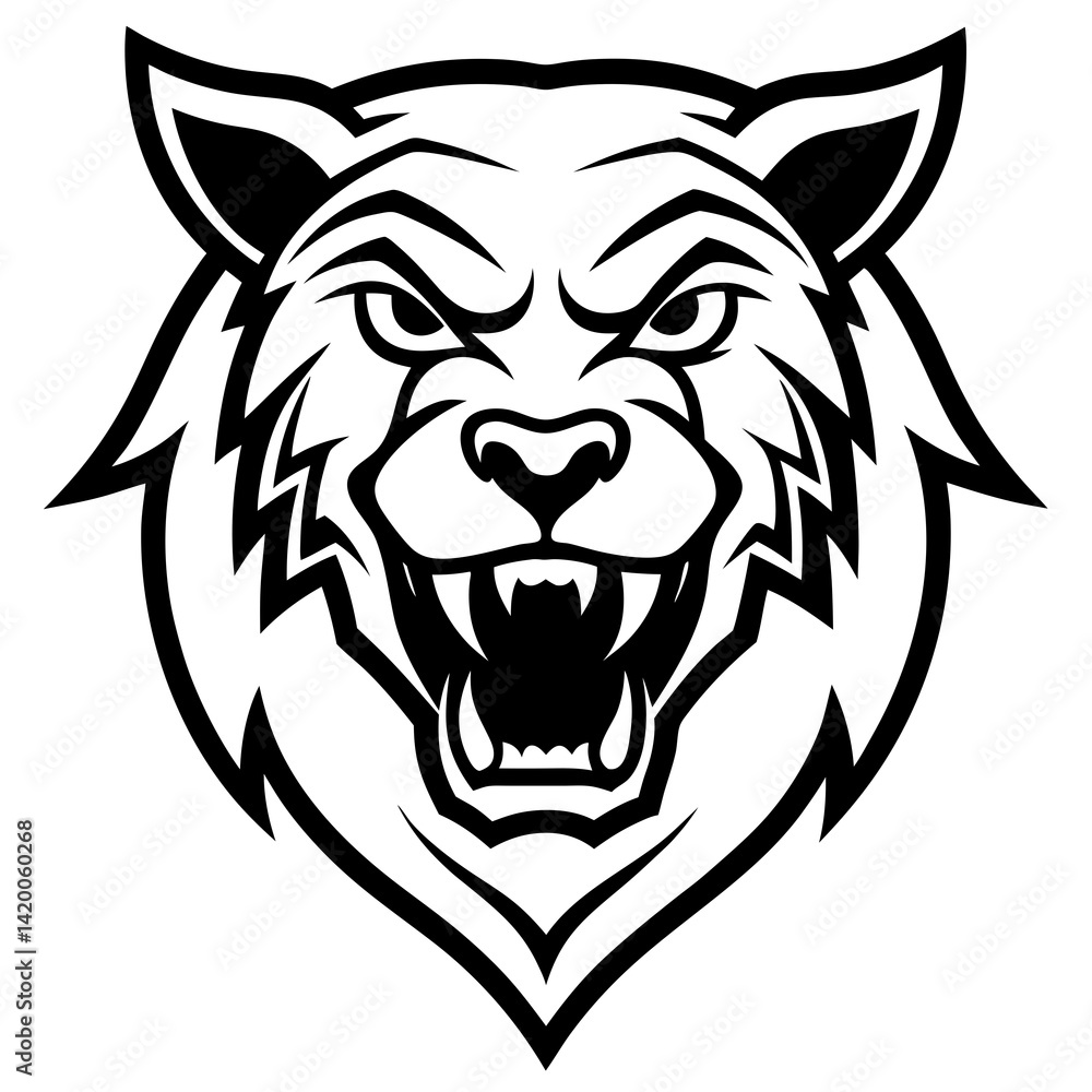 This is a bold and fierce animal tattoo mascot logo—perfect for sports teams, clubs, gaming avatars, or merchandise branding. This is a bold and fierce animal tattoo mascot logo—perfect for sports teams, clubs, gaming avatars, or merchandise branding.
