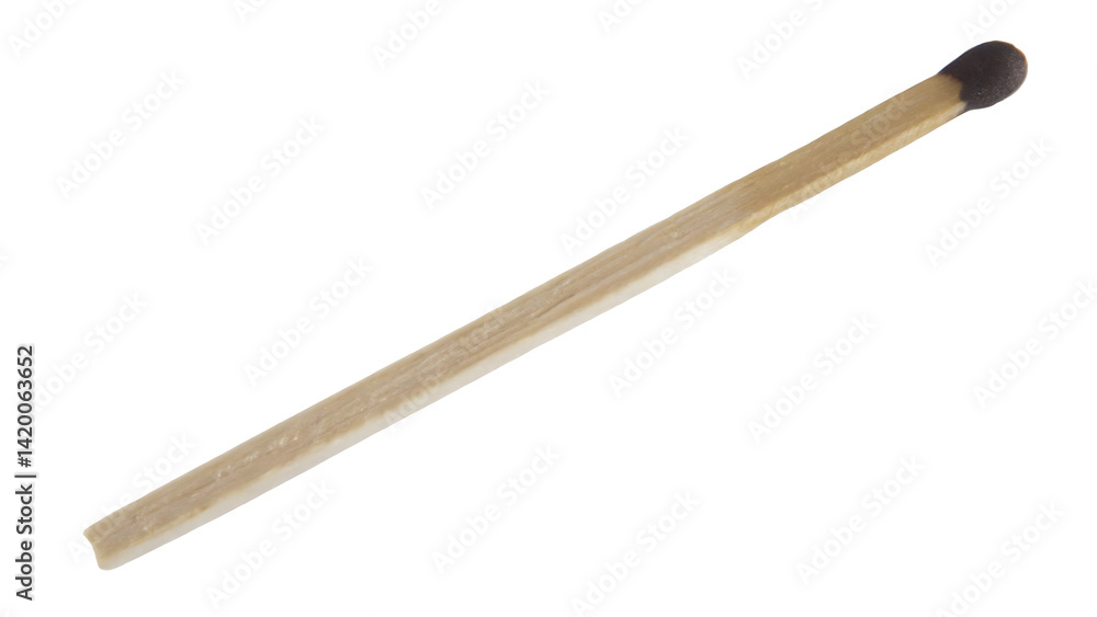 cracked matchstick isolated on white background PNG.GENERATIVE AI cracked matchstick isolated on white background PNG.GENERATIVE AI