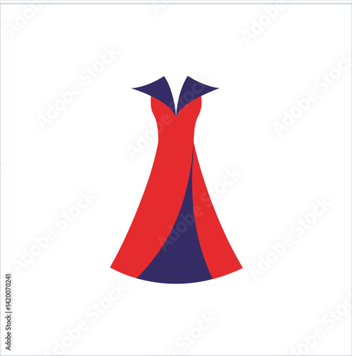A vibrant red hat, an artful vector illustration with a 3d origami shape, is isolated on a white background as a business symbol or design icon