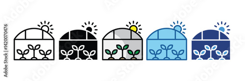 Greenhouse  Icon Element For Design