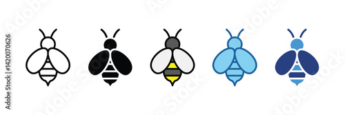 Bee  Icon Element For Design