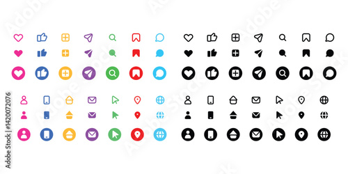 Stylized Icon Pack for UI/UX Design Projects