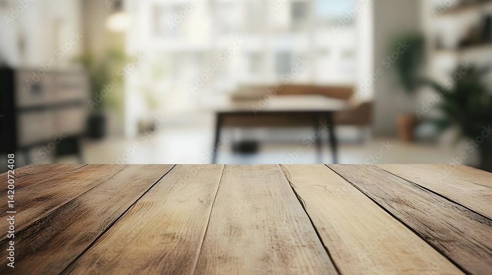 Cropped shot of a wooden table with copy space, blurred study room in the background. Cropped shot of a wooden table with copy space, blurred study room in the background.