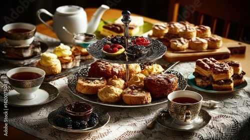 Elegant Afternoon Tea Party with Assorted