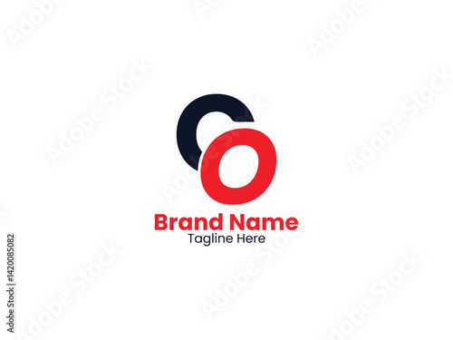 Creative modern initial letter CO logo vector