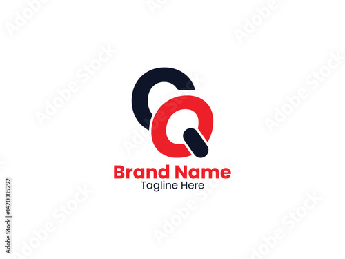 Creative modern initial letter CQ logo vector