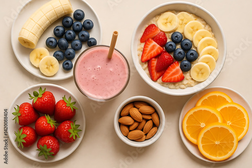 breakfast cereal with berries