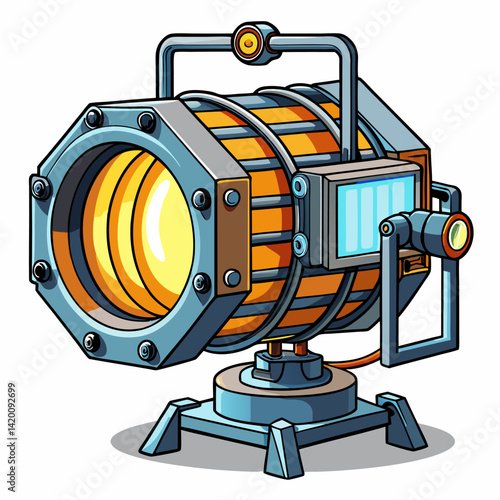 Industrial Lighting Unit white background