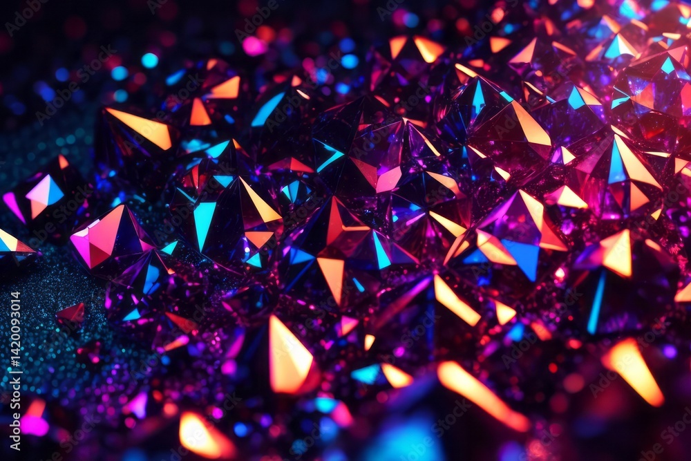 Abstract background 3d render crystal iridescent texture Abstract background 3d render crystal iridescent texture