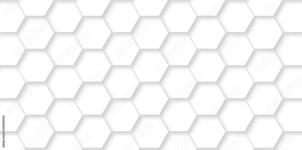 Abstract emboss white Hexagonal Background. Luxury White Pattern. Vector Futuristic minimal honeycomb mosaic white background. geometric mesh cell texture. modern futuristic wallpaper. Abstract emboss white Hexagonal Background. Luxury White Pattern. Vector Futuristic minimal honeycomb mosaic white background. geometric mesh cell texture. modern futuristic wallpaper.