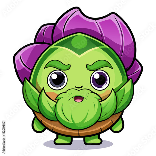  Fragile Brussels Sprouts Vegetable Negotiating Illustration