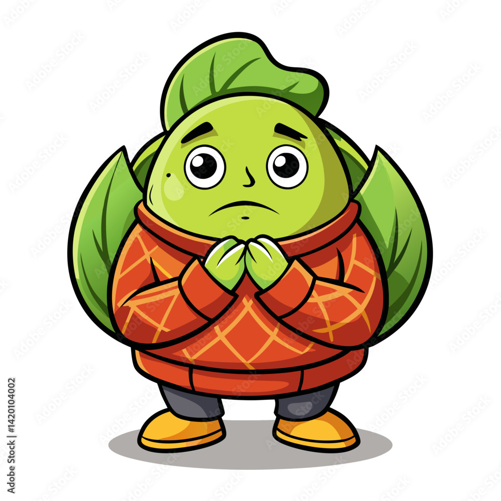 Fototapeta premium Unique Short of Breath Brussels Sprouts Vegetable Art