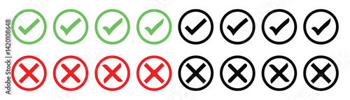 Green check mark icon. Check mark vector icon. Checkmark Illustration.
