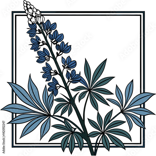  Unique Bold Outline Delphinium Houseplant
