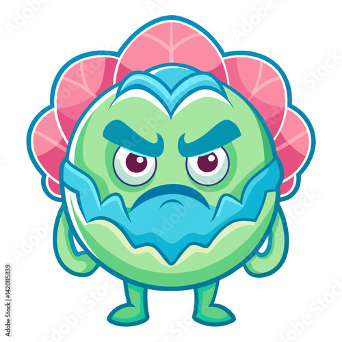  Brussels Sprouts Vegetable Character Incapacitated Art