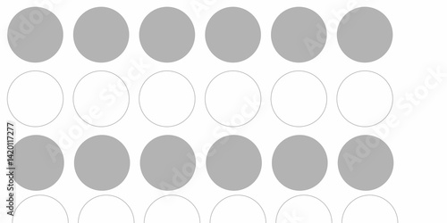 vector illustration featuring a pattern of alternating solid gray and white hexagons arranged diagonally from the upper right to the lower left on a white background. The hexagons should have a slight