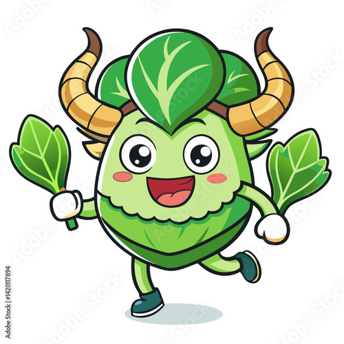  Bok Choy and Mushrooms in Disorientation