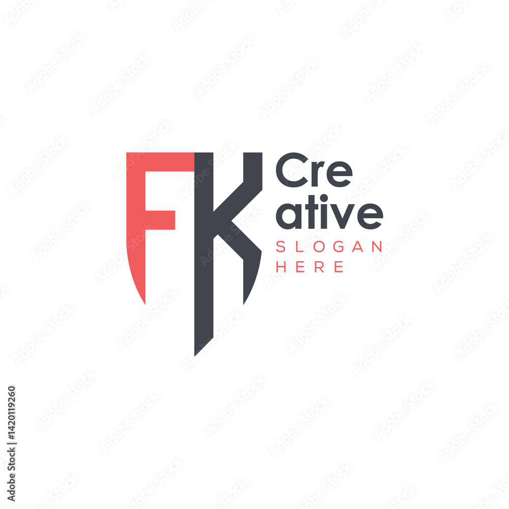 Obraz premium initial monogram letter logo with creative design.