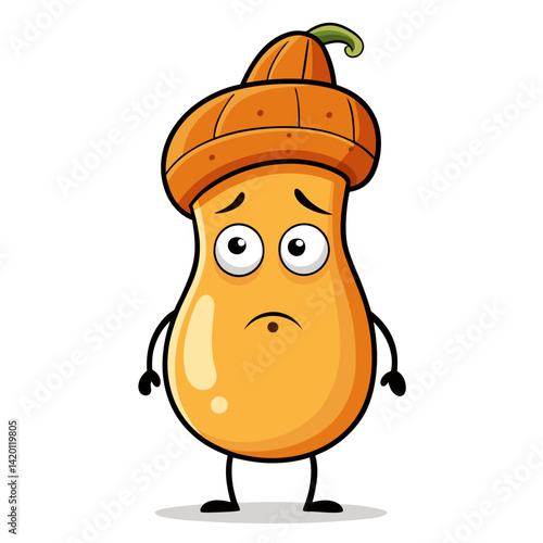  Clumsy Butternut Squash Vegetable Compiling Illustration